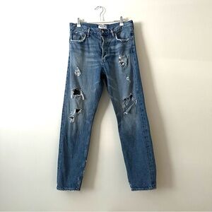 AGOLDE  Blue Distressed Jeans
